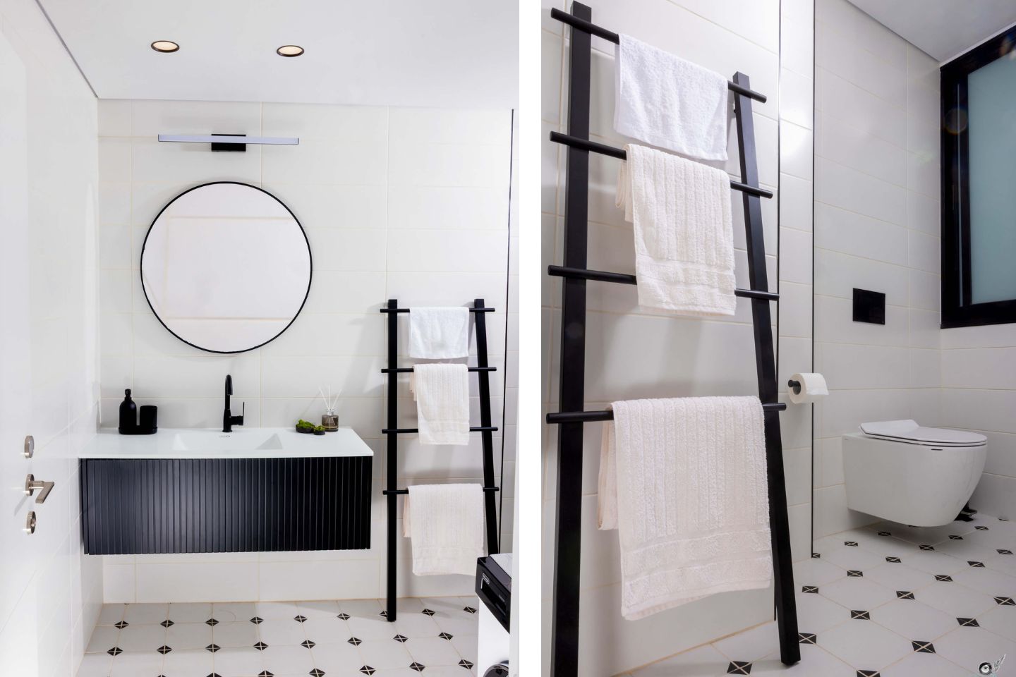 Yael Gavriel Interior Design, bathroom in a 100 sqm apartment in Ramat Gan