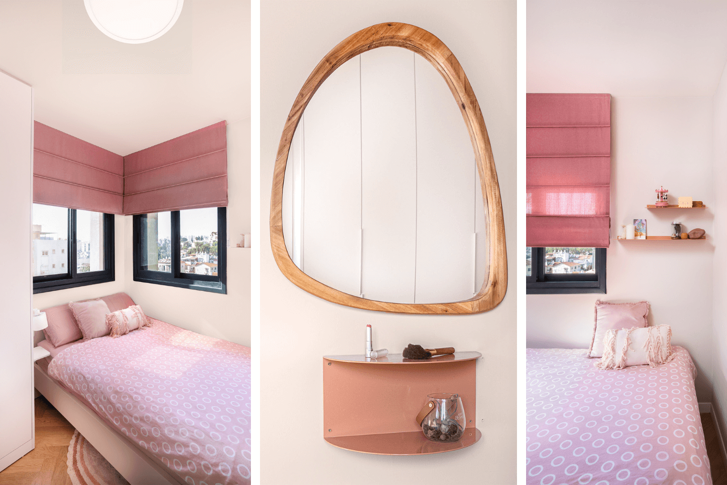 יעל גבריאל עיצוב פנים חדר נערה, דירה בר"ג