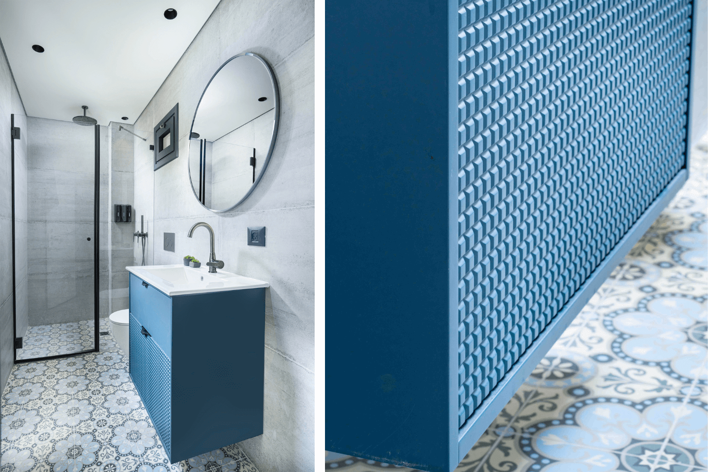 יעל גבריאל עיצוב פנים חדר רחצה בדירה בר"ג